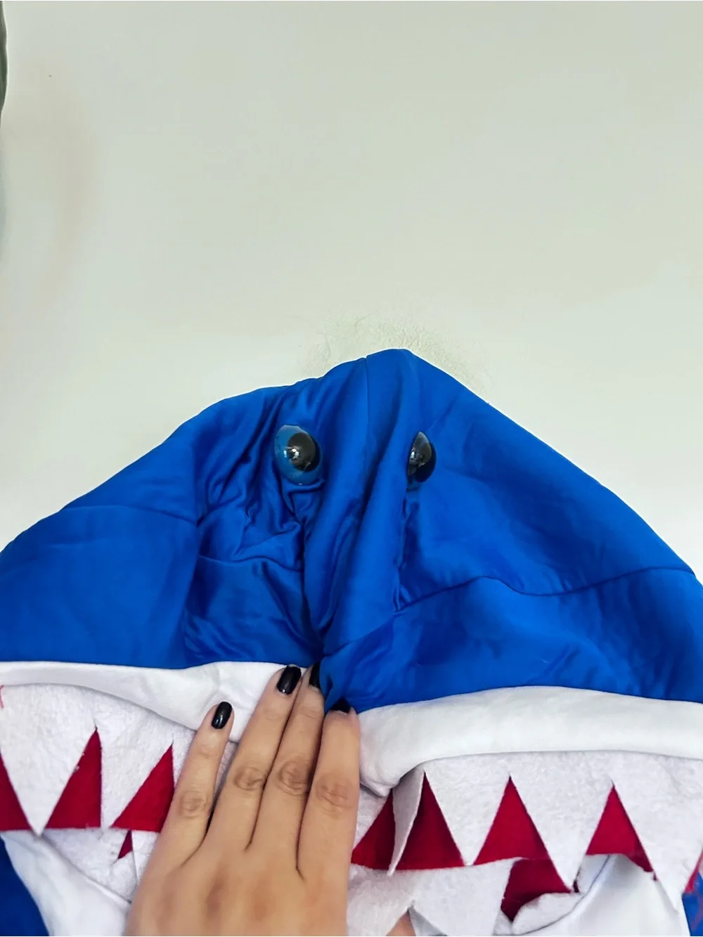 Era Spooky Blue & White Shark One Piece Halloween Costume Kids Large